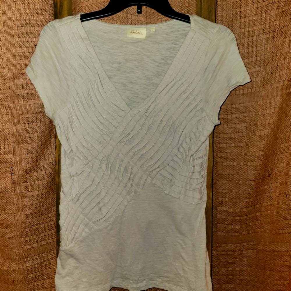 Deletta Cream Top